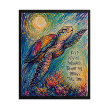 Load image into Gallery viewer, Turtle Time Crayon Art and "Beautiful Things" progress print