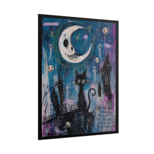 Load image into Gallery viewer, Not All Who Wander Are Lost Some Are Just Looking for Their Magic Rolled Poster — Gothic Whimsical Moonlit Fantasy Wall Art