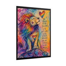 Load image into Gallery viewer, "You Are Magic" Pride Wall Art | Rainbow Lion Wildlife Sketch Poster