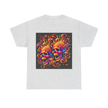 Load image into Gallery viewer, Flaming Skulls T-Shirt - Size S - 5XL