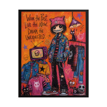 Load image into Gallery viewer, Wear the Past, Live the Now, Dream the Unexpected — Gothic Vintage Fashion Poster