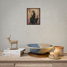 Load image into Gallery viewer, Halloween Grim Reaper Boat Poster – Spooky Gothic Art Print