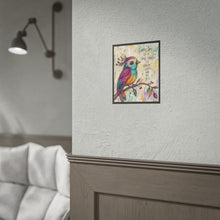 Load image into Gallery viewer, Rolled Poster — Colorful Bird Art Print with Inspirational Quote: "Every Day Is a New Chance to Grow, Shine, and Be You"