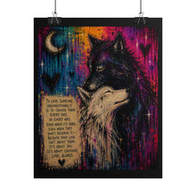Load image into Gallery viewer, Wild Love Needs Freedom – Inspirational Wolf Canvas Print