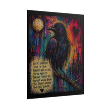 Load image into Gallery viewer, Rolled Poster — Colorful Crow Art Print with Inspirational Quote