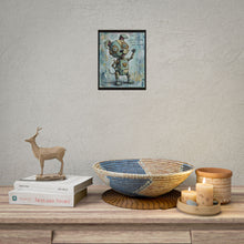 Load image into Gallery viewer, Rolled Poster — Cute Steampunk Robot Dog Print ("Even If Wired Differently")
