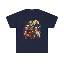 Load image into Gallery viewer, Retro Horror Movie Crew Graphic Tee — Vintage Monsters & Icons T-Shirt