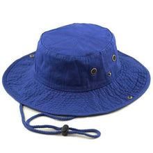 Load image into Gallery viewer, Newhattan 100% Cotton Solid Safari Bucket hats Foldable Unisex