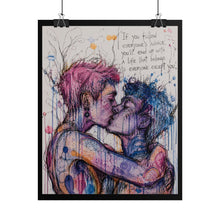 Load image into Gallery viewer, "Ancestral Patterns" Pride Art | Sketch Style Intricate Profile Portrait Poster