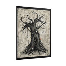 Load image into Gallery viewer, Spooky Haunted Tree Poster – Goth Horror Wall Art (Rolled)