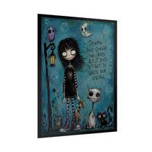 Load image into Gallery viewer, Trauma May Change My Story but It Does Not Get to Write Our Ending Rolled Poster — Gothic Inspirational Fantasy Wall Art