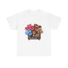 Load image into Gallery viewer, Monster Cereal T-Shirt — Colorful Cartoon Monsters Popping Out of TV Graphic Tee