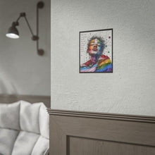 Load image into Gallery viewer, "The Right Path" Pride Art | Fine Line Sketch Serene Closed Eyes Poster