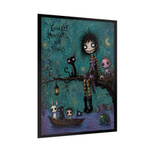 Load image into Gallery viewer, Rolled Poster — Gothic Cute Art Print "Collect Moments, Not Things"