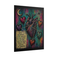 Load image into Gallery viewer, Rolled Poster — 'Being Polyamorous' Heart Illustration Poster for Polyamory Pride, Colorful Boho Wall Art