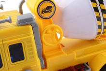 Load image into Gallery viewer, Friction Powered Cement Mixer Truck Toy With Lights And Sound