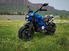 Load image into Gallery viewer, TAMCO-T2 painted blue kids 12V motorcycle ,hand drive, electric motorcycle Children ride on motorcycle