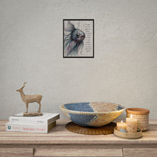 Load image into Gallery viewer, Rolled Poster — Moody Fish Illustration with Quote: “It’s hard to swim when the people you trusted threw stones…”