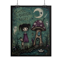 Load image into Gallery viewer, Normal Is Overrated Anyway Rolled Poster — Gothic Whimsical Mushroom Fantasy Wall Art