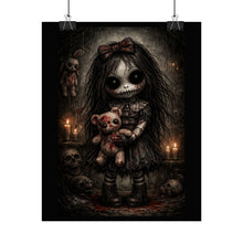 Load image into Gallery viewer, Rolled Poster — Dark Gothic Creepy Doll Art Print (Horror Wall Decor)