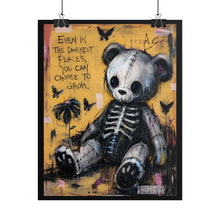 Load image into Gallery viewer, Even in the Darkest Places, You Can Choose to Bloom – Inspirational Panda Wall Art