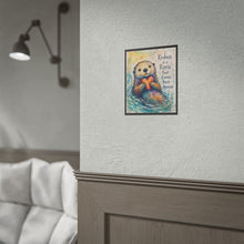 Load image into Gallery viewer, Otter “Kindness Is a Ripple” Poster — Cute Inspirational Wall Art