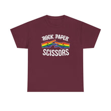 Load image into Gallery viewer, Rock Paper Scissors Funny Lesbian Gay Pride T-Shirt ALL SIZES S-5XL