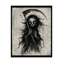 Load image into Gallery viewer, Rolled Poster — Gothic Grim Reaper Art Print, Dark Horror Wall Decor