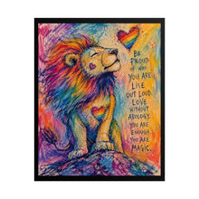 Load image into Gallery viewer, "You Are Magic" Pride Wall Art | Rainbow Lion Wildlife Sketch Poster
