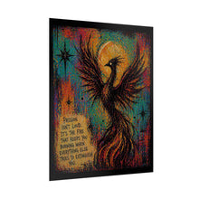 Load image into Gallery viewer, Phoenix Art Poster — 'Passion Isn't Loud' Inspirational Wall Art