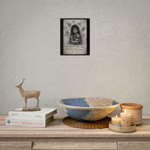 Load image into Gallery viewer, Rolled Poster — Gothic Creepy Girl Illustration with Quote: “No matter how dark it gets, the light is always there”