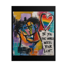 Load image into Gallery viewer, "The World Needs Your Light" Pride Wall Art | LGBTQ+ Love & Hope Print