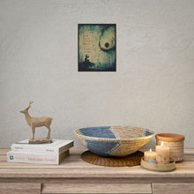 Load image into Gallery viewer, Forgive Yourself Inspirational Art Poster — Surreal Blue Wall Print