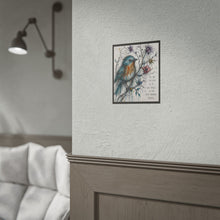 Load image into Gallery viewer, Bird Art Poster – "To Be in Love is to See Magic" Inspirational Wall Art