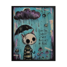 Load image into Gallery viewer, "Stay Wild Moon Child The World Needs Your Light" Goth Girl Wall Art | Fantasy Tree Print