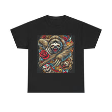 Load image into Gallery viewer, Killer Sloth Skulls Roses Wild T-Shirt - Size S - 5XL