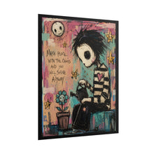 Load image into Gallery viewer, Make Peace With the Chaos and You Will Shine Anyway Rolled Poster — Gothic Inspirational Fantasy Wall Art