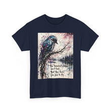 Load image into Gallery viewer, Raven Watercolor Tee — “The Heaviest Storms Don’t Last” Inspirational Graphic T-Shirt