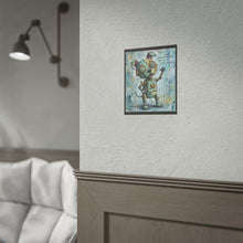 Load image into Gallery viewer, Rolled Poster — Cute Steampunk Robot Dog Print ("Even If Wired Differently")
