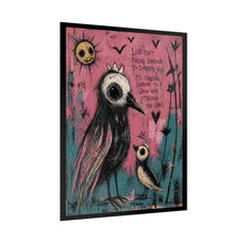 Load image into Gallery viewer, Bird Illustration Poster – “Love Isn’t Finding Someone to Complete You” Rolled Art Print