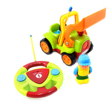 Load image into Gallery viewer, 4" Cartoon RC Construction Truck Remote Control Toy For Toddlers (Green)