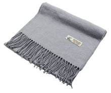 Load image into Gallery viewer, Solid Color Cashmere Feel Scarf 12-pack Light Grey