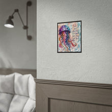 Load image into Gallery viewer, Jellyfish Art Poster — "You Are Allowed to Grow at Your Own Pace" Motivational Rolled Print