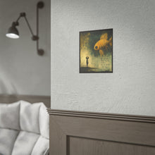 Load image into Gallery viewer, Surreal Goldfish Art Poster – "We Are Not Defined by Our Mistakes" Inspirational Wall Art