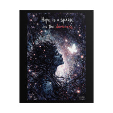 Load image into Gallery viewer, Hope Is a Spark Poster — Inspirational Galaxy Art Print