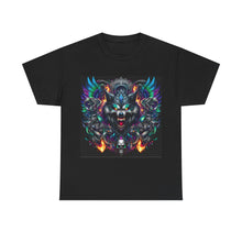 Load image into Gallery viewer, Werewolf Skulls Flames Wolf Wild T-Shirt - Size S - 5XL