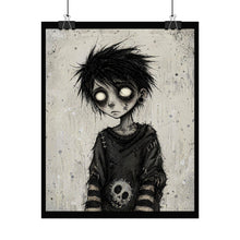 Load image into Gallery viewer, Gothic Boy Rolled Poster — Moody Dark Art Wall Print