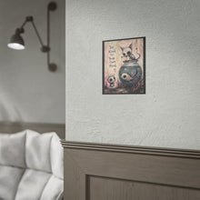 Load image into Gallery viewer, "Be Kind to Your Own Mind" Wall Art | Spooky Cute Cat & Fish Print