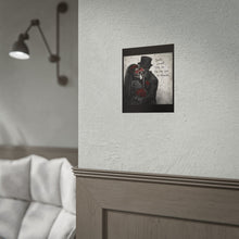 Load image into Gallery viewer, Gothic Skeleton Bride & Groom Poster — "Death Cannot Stop Us, For Our Love Is Eternal"