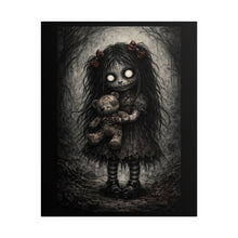 Load image into Gallery viewer, Creepy Doll Poster — Gothic Horror Rolled Art Print